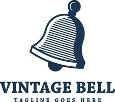 Bell Bell Vector Notification Logo Design Template Old Classical Retro Vintage Bell Logo Design Vector