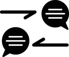 Communication Glyph Icon vector
