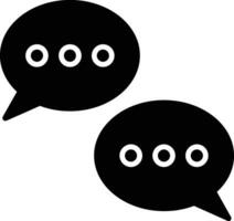 Dialogue Glyph Icon vector