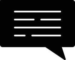 Chat Glyph Icon vector