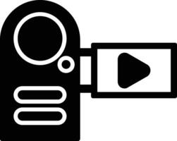 Video Glyph Icon vector