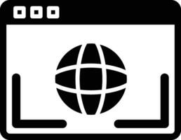 Browser Glyph Icon vector