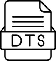 DTS Line Icon vector