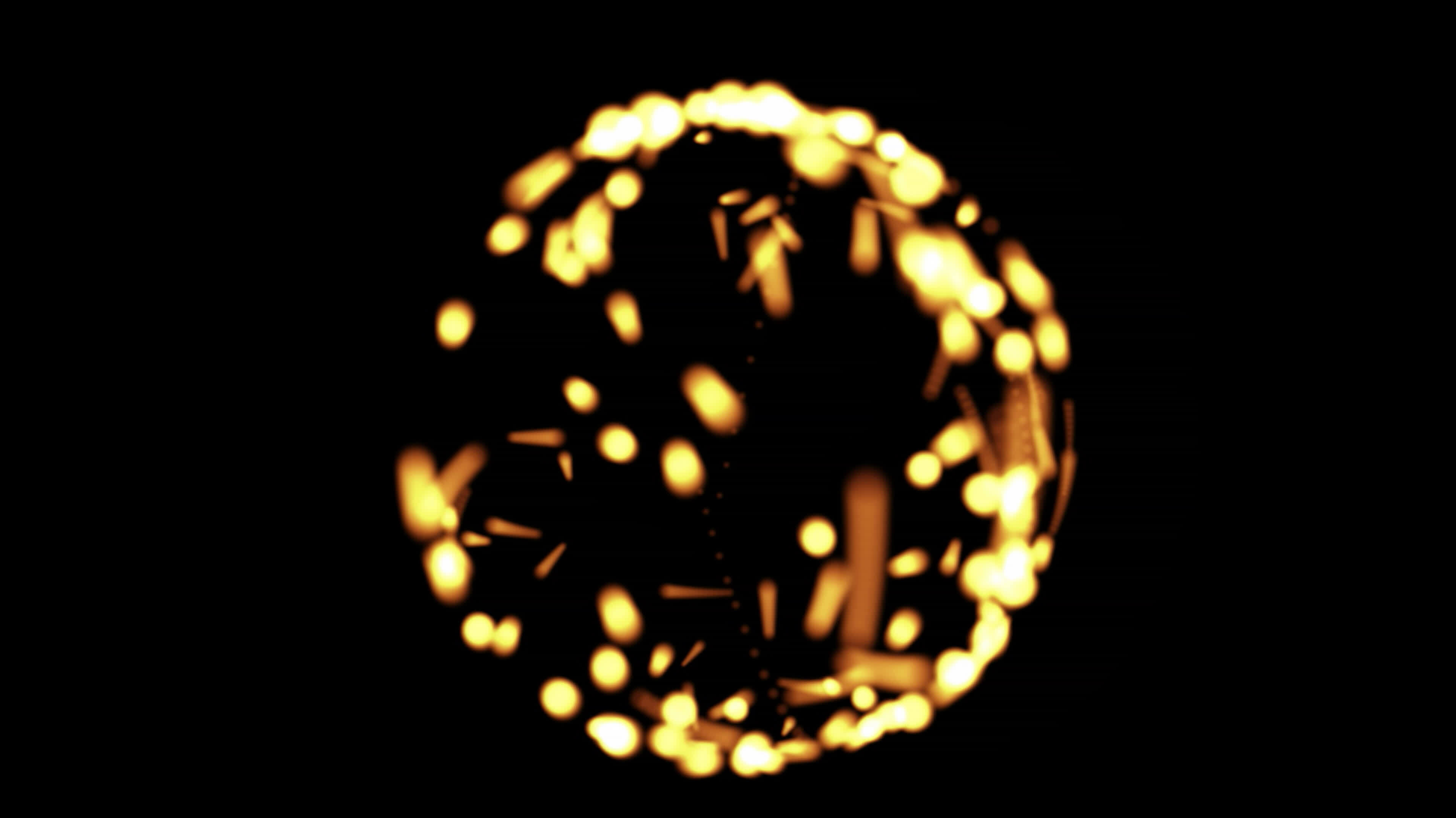 Dust Particles effect flying seamless loop in slow motion on black