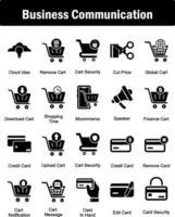 A set of 20 business icons as cloud idea, remove cart, cart security vector