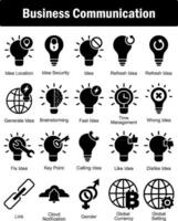 A set of 20 business icons as idea location, idea security, idea vector