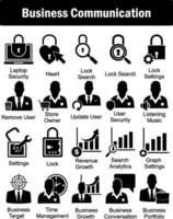 A set of 20 business icons as laptop security, heart, lock search vector