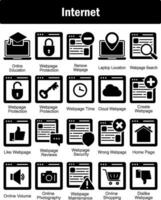 A set of 20 Internet icons as online education, webpage protection, remove webpage vector