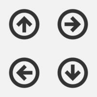 Alt circle down up left right arrow icon vector