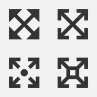 Navigation move from position arrow icon vector