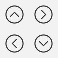Arrow caret circle icon up down next previous caret button vector
