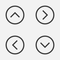 Arrow caret circle icon up down next previous caret button vector