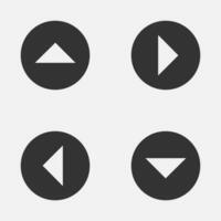 Arrow circle drop down up next left icon vector