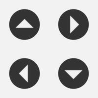 Arrow circle drop down up next left icon vector