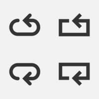 Arrow loop icon repeat button vector