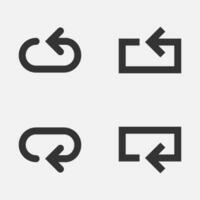 Arrow loop icon repeat button vector