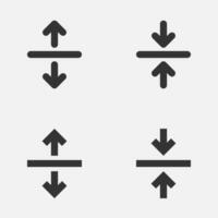 arrow resize scale diagonal cursor icon. vector