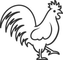 Chick and eggs line icon vector