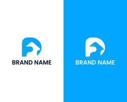 Letter F with home icon combination premium logo design vector