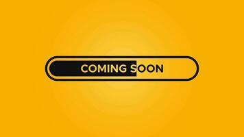 Coming Soon Motion Graphics or Vector Animation. Perfect for coming soon screen, loading screen, waiting screen, etc. video