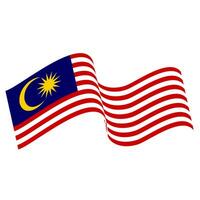 The flag of Malaysia. Malaysian flag. Bendera Malaysia. photo