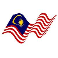 The flag of Malaysia. Malaysian flag. Bendera Malaysia. photo