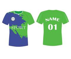 Deportes club jersey diseño vector