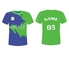 Deportes club jersey diseño vector