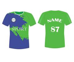 Sports club jersey design vector