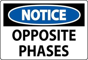 Notice Sign, Opposite Phases vector