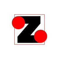 Z company name initial letters icon. vector