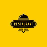 RESTAURANT FLAT VINTAGE vector