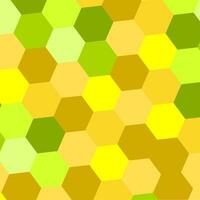 panal, hexagonal, multi nivel amarillo hexagonal modelo vector