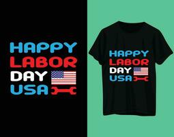 feliz dia del trabajo usa vector