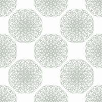 vector seamless vintage pattern of abstract grey shapes on white