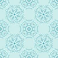 vector seamless pattern of abstract blue shapes on sky blue