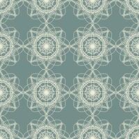 Vector seamless vintage pattern of abstract flowers on a grey background