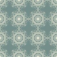 Vector seamless vintage pattern of abstract flowers on a grey background