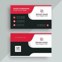 Modern professional business card design. Vector modern creative and clean business card Template with abstract background. Creative and Clean Business Card Template.