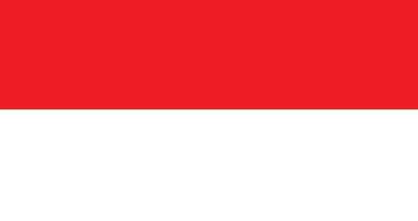 Indonesia bandera, ilustración de Indonesia bandera vector