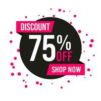 Discount banner. Special offer on store. vector