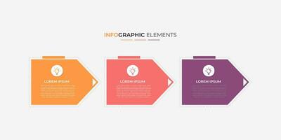 Modern business Infographic design template Vector with icons and 3 options or steps. Can be used for process diagram, presentations, workflow layout, banner, flow chart, info graph.Eps10 vector