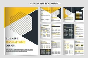 company profile brochure design minimal multipage business brochure template design annual report,creative design Multipurpose template with cover vector