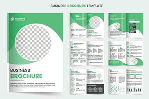 Set of minimalist business brochure template, Brochure creative design. Multipurpose template with cover, back and inside pages. vector