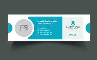 Email Signature Template Pro Vector