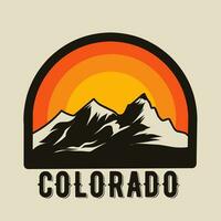 vector of colorado nature scenery, mountain landscape, perfect for print, etc