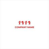 Kids Play logo vector, Children logo designs template, design concept, logo, logotype element for template vector