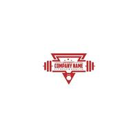 fitness sport body building logo icon vector template