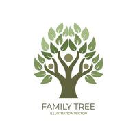 Human Family Tree of Life Icon Symbol Illustration vector