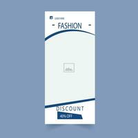 Fashion Roll Up Banner Design vector